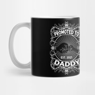 Promoted to Daddy 2021 Soon to be Grandfather Dad Baby Gift Mug